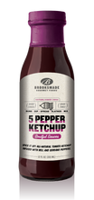 Load image into Gallery viewer, 5 Pepper Ketchup, Gluten Free, No High Fructose Corn Syrup All-Natural Spicy Ketchup, Made with Organic Tomatoes 12 oz Unit
