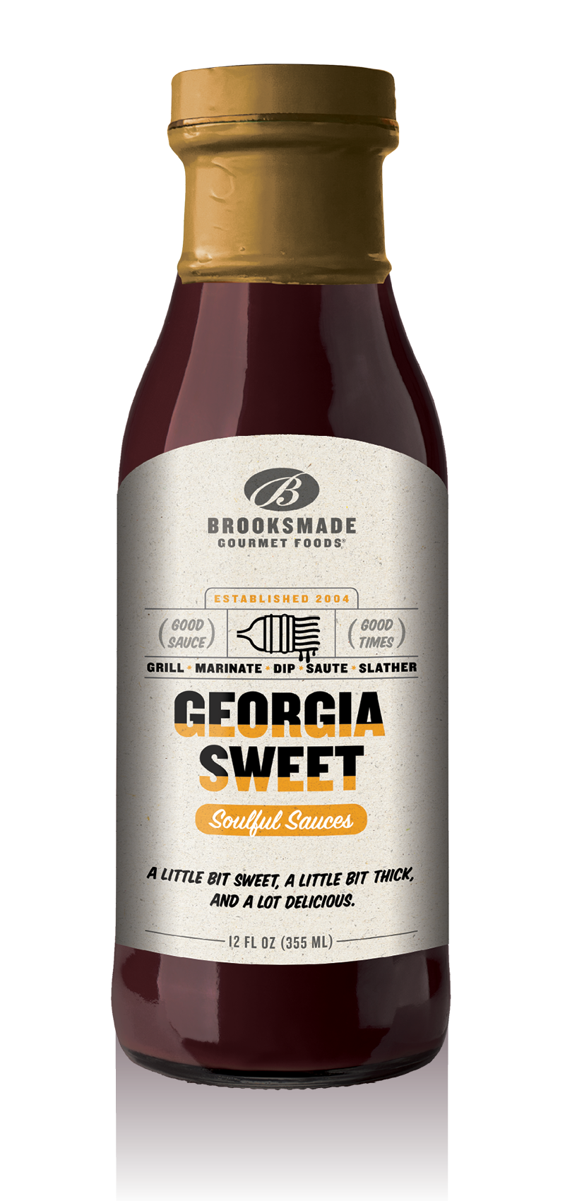 Georgia Sweet BBQ Sauce & Marinade, Gluten Free, No High Fructose Corn Syrup 12 oz Unit