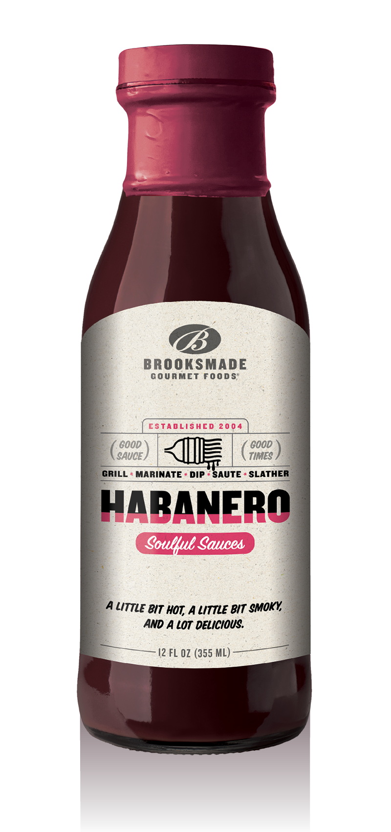 Habanero BBQ Sauce & Marinade Soulful Sauces, Gluten Free, No High Fructose Corn Syrup All-Natural 12 oz Unit