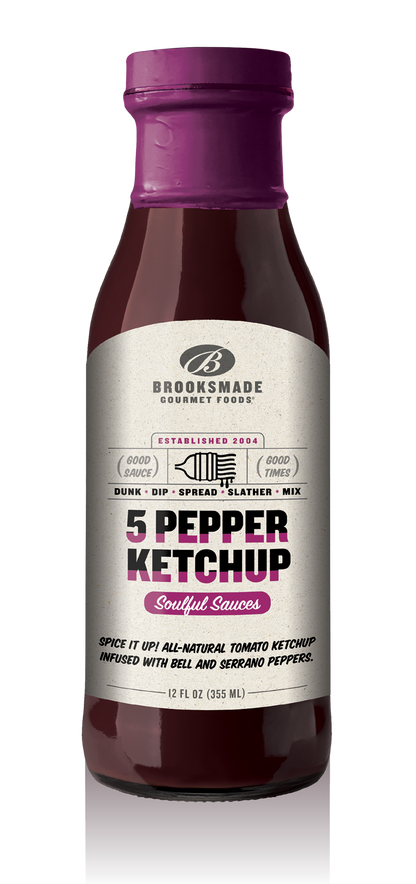 5 Pepper Ketchup Soulful Sauces 12 oz Case