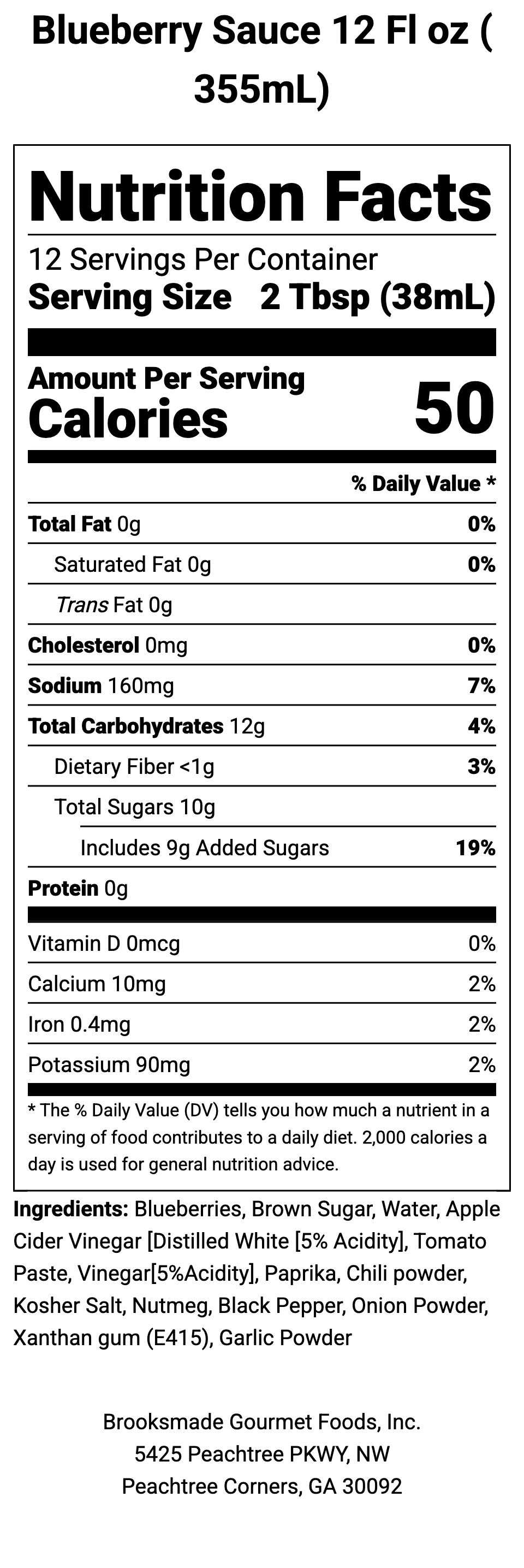 Blueberry Royal Soulful Sauce 128 oz. (3.785)ML Case 4-1 Gallons