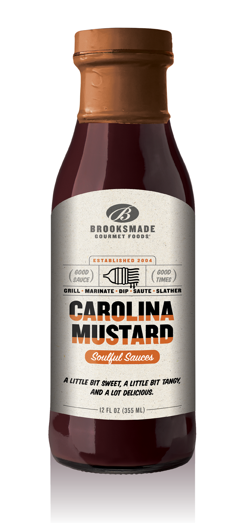 Carolina Mustard BBQ Sauce & Marinade, Gluten Free, No High Fructose Corn Syrup 12 oz Case