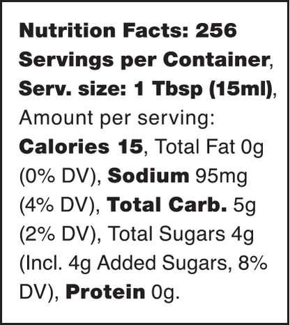 Jalapeño Ketchup Soulful Sauces 128 oz